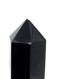 Black Obsidian Generator Point with Snake #106 - 10cm