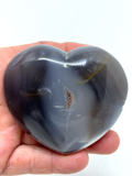 Orca Agate Heart #163 - 7.3cm