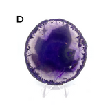 Dyed Agate Slice with Print #5