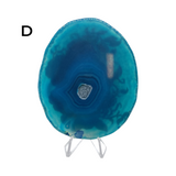 Dyed Agate Slice with Print #6