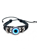 Evil Eye Leather Bracelet
