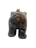 Moss Agate Elephant #296 - 7.5cm