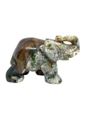 Moss Agate Elephant #296 - 7.5cm
