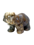 Moss Agate Elephant #296 - 7.5cm