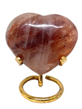 Fire Quartz Heart #417 - 7.5cm