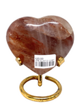 Fire Quartz Heart #417 - 7.5cm