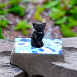 Black Obsidian Mini Cat - 2.5cm