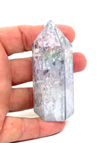 Angel Aura Crackle Quartz Generator Point #102 - 7.3cm