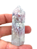 Angel Aura Crackle Quartz Generator Point #103 - 7.1cm
