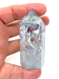 Angel Aura Crackle Quartz Generator Point #104 - 7.1cm