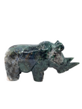 Moss Agate Rhino #306 - 15cm