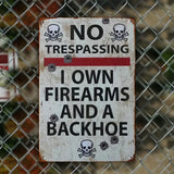 "No Trespassing" Sign
