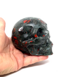 African Bloodstone Skull #118 - 9.5cm