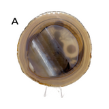 Natural Agate Slice with Print #3