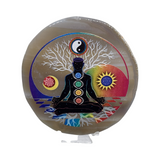 Natural Agate Slice with Print #3