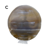 Natural Agate Slice with Print #3