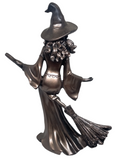 Bronze Resin Witch Figurine 19cm