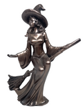 Bronze Resin Witch Figurine 19cm