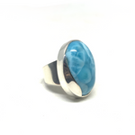 Larimar Sterling Silver Ring #311 - Size 7