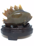 Agate Geode Fish with Stand #431