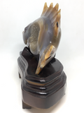 Agate Geode Fish with Stand #431