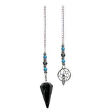Snowflake Obsidian Dream Catcher Pendulum
