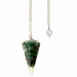 Green Aventurine Orgonite Pendulum - Heart Chakra