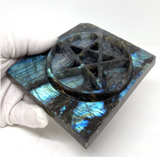 Labradorite Pentagram Tile #427