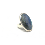 Labradorite Sterling Silver Ring #230 - Size 7