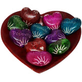 Soapstone Engraved Hearts 55mm