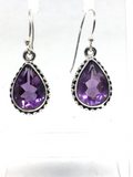 Amethyst Sterling Silver Earrings