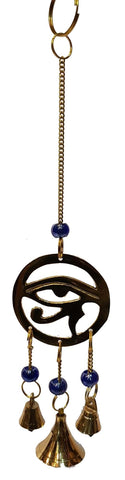 Eye of Horus Brass Hanging Bells