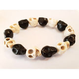 Howlite Skull Bracelets 10mm