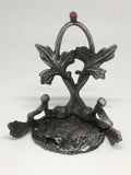 Pewter Heart Holder Stand