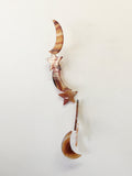 Natural Brown Agate Wind Chime - Moon & Stars