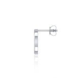 Silver Pentagram Pentacle Earrings - Sterling Silver