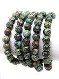 African Turquoise Bracelet - 8mm