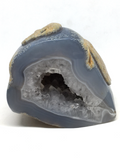 Geode Agate Cave with Carvings #398
