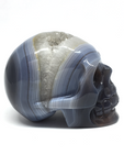Agate Geode Skull #352