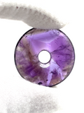 Amethyst Donut Pendant - 3cm