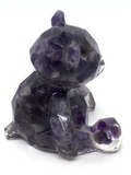 Sitting Teddy Bear - Amethyst