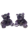 Sitting Teddy Bear - Amethyst