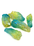 Yellow / Blue Aura Quartz Rough Points