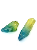 Yellow / Blue Aura Quartz Rough Points