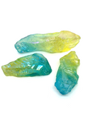Yellow / Blue Aura Quartz Rough Points