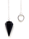 Blue Goldstone Faceted Pendulum