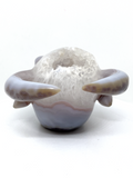 Agate Geode Bovine Carving #96