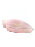 Aura Rose Quartz Leaf Bowl #160