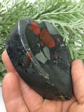 African Bloodstone Heart Bowl #291