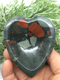 African Bloodstone Heart Bowl #291